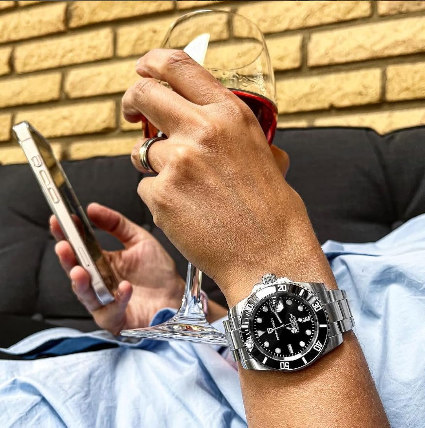 Pagani Design Submariner Negro, Automático - Imagen 5