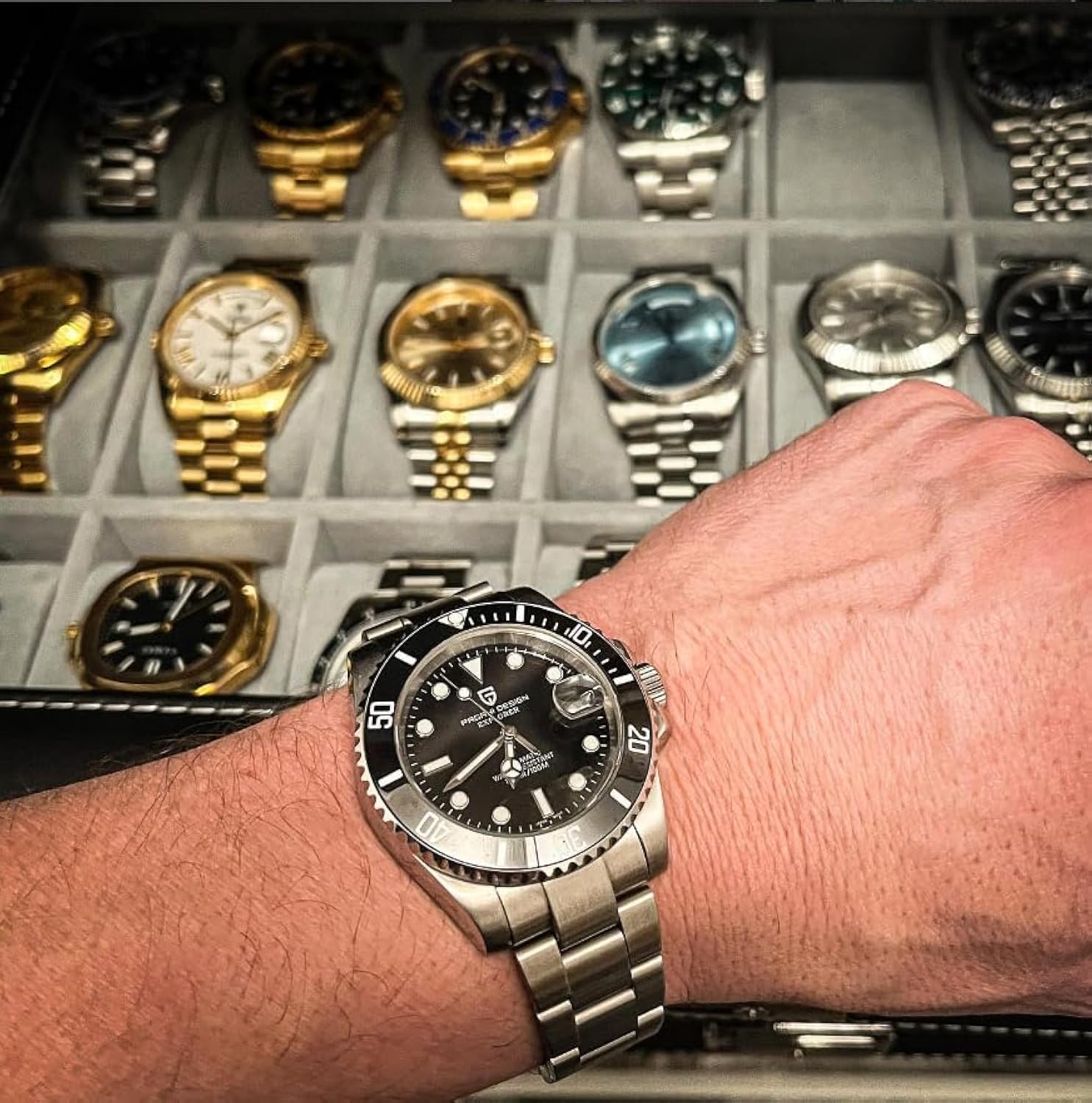 Pagani Design Submariner Negro, Automático - Imagen 4