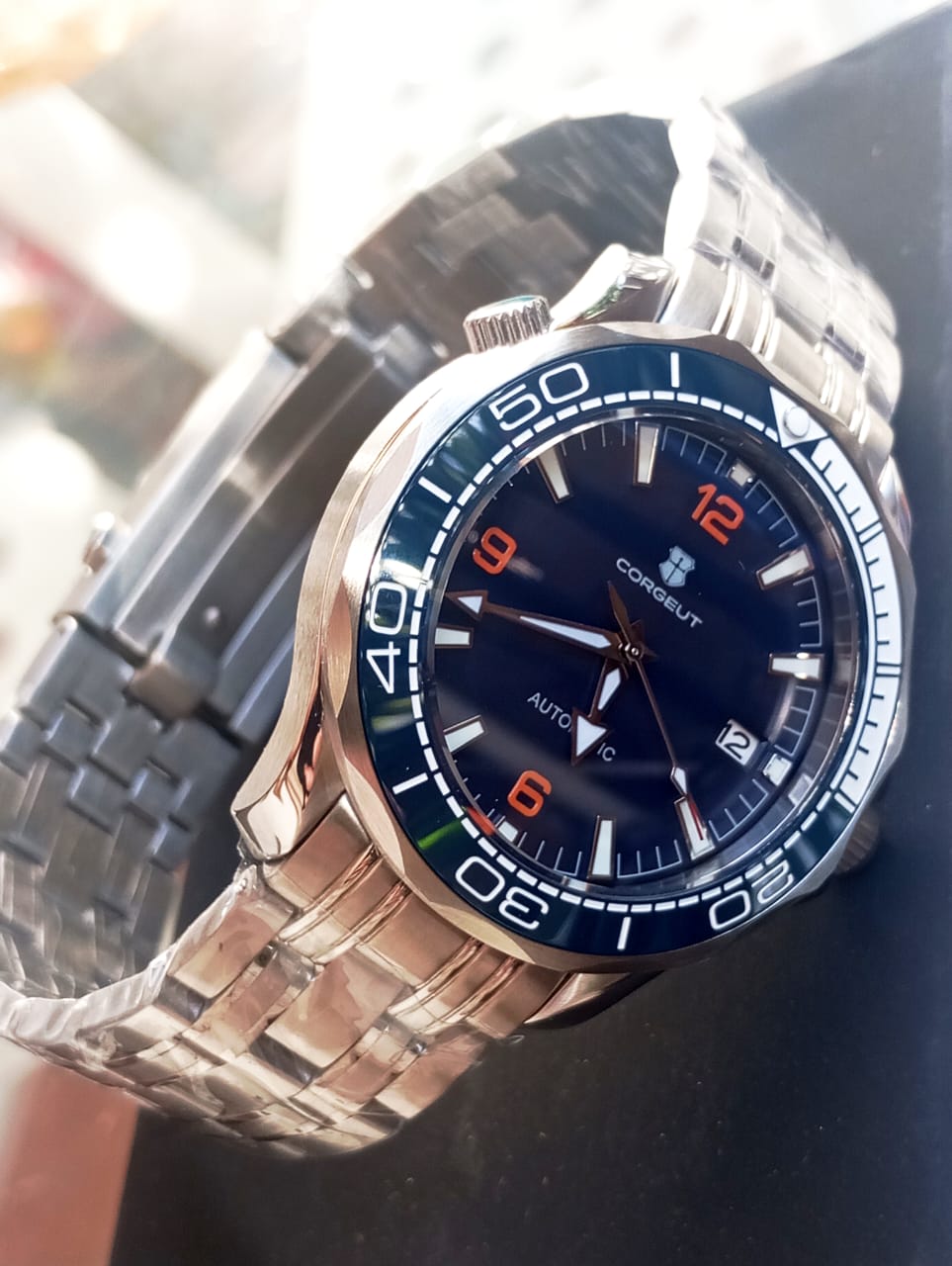 Corgeut Diver Automatico, Cristal Zafiro homenaje a Omega Seamaster, NH35 Seiko. - Imagen 4