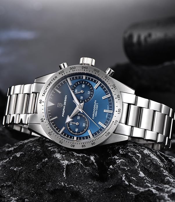 Pagani Design Speedmaster 57, Zafiro, VK63 Seiko