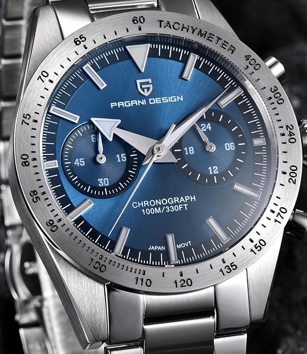 Pagani Design Speedmaster 57, Zafiro, VK63 Seiko - Imagen 3