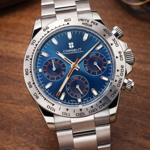 Corgeut Daytona, Cristal Zafiro, movimiento japonés Seiko VK63