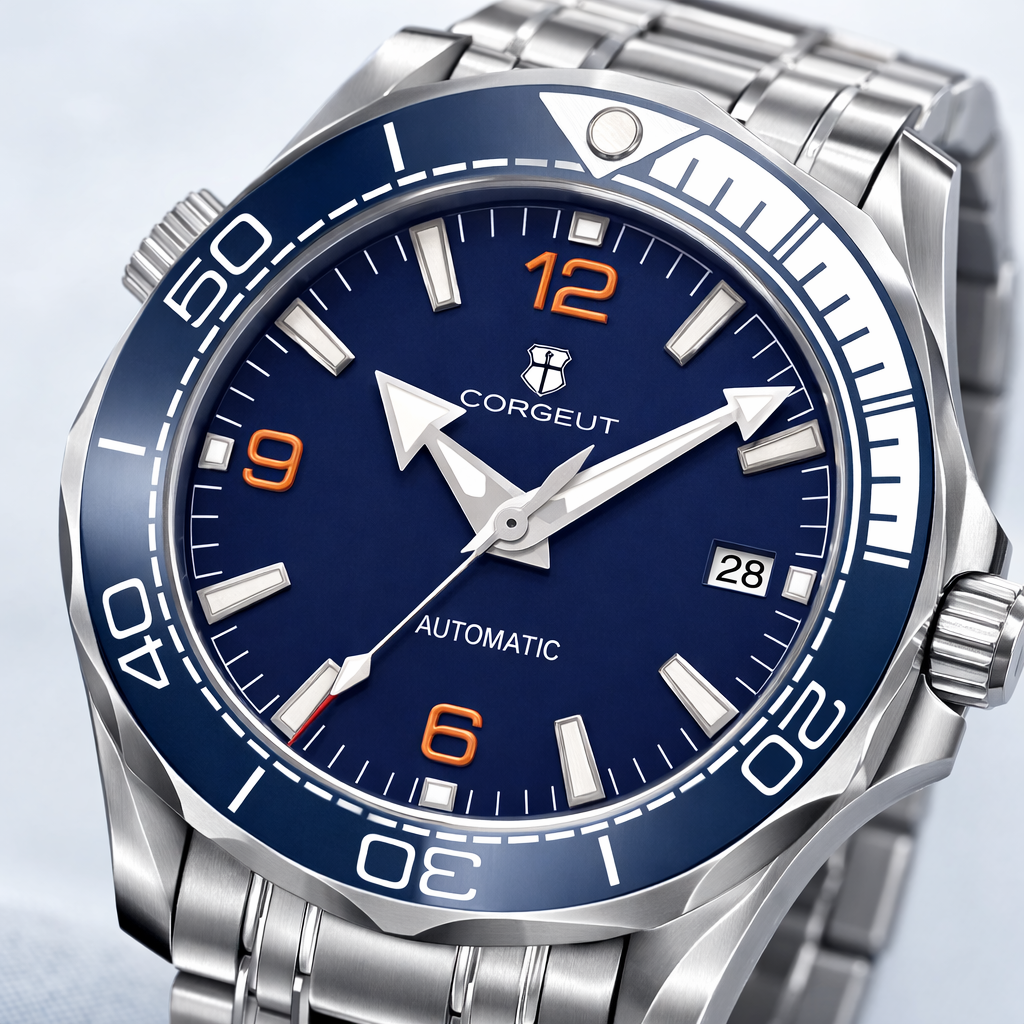 Corgeut Diver Automatico, Cristal Zafiro homenaje a Omega Seamaster, NH35 Seiko. - Imagen 3