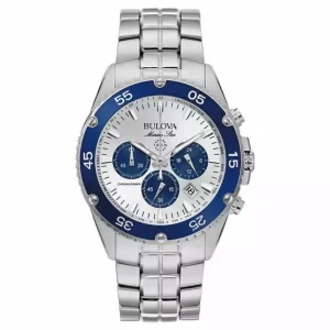Bulova Marine Star Crono, Esfera Blanca 98B423