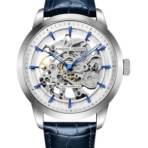 Pagani Design Skeleton, Automático, correa de Cuero.